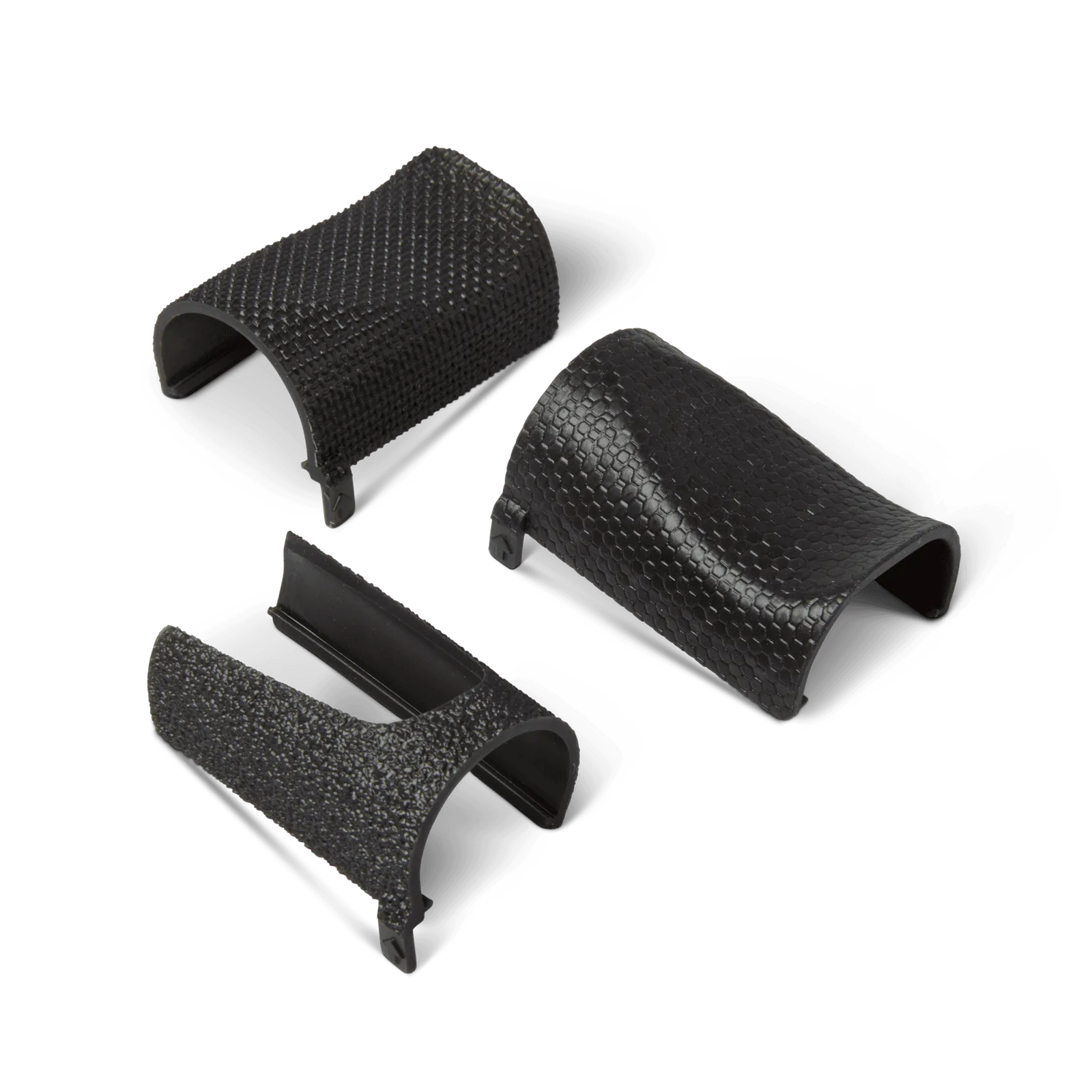 Черни гъвкави детайли от Flexible 80A Resin V2